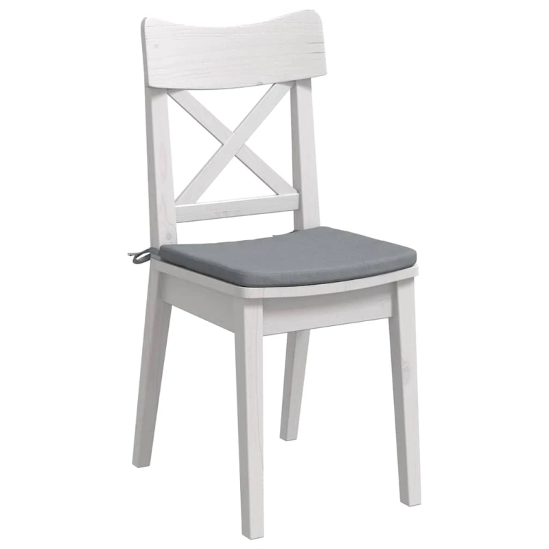 vidaXL Sēdvietas spilventiņi 4 pcs Gaiši pelēks 40 x 40 x 3 cm audums