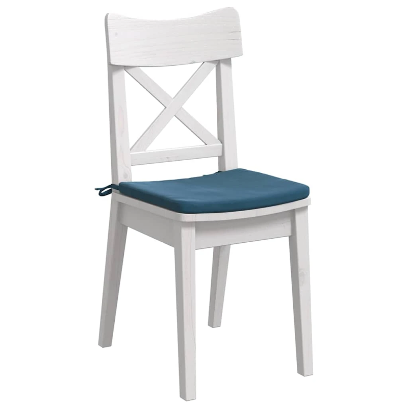 vidaXL Sēdvietas spilventiņi 4 pcs Zila 40 x 40 x 3 cm Samts