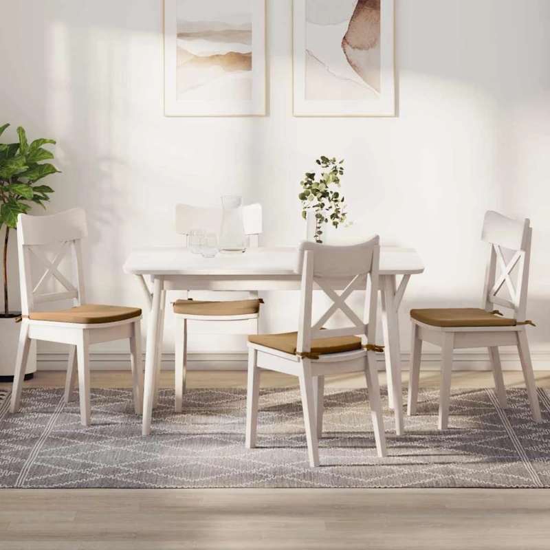 vidaXL Sēdvietas spilventiņi 4 pcs Brūna 40 x 40 x 3 cm Samts