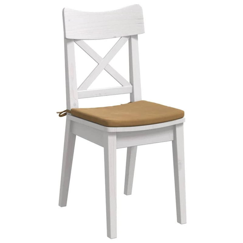 vidaXL Sēdvietas spilventiņi 4 pcs Brūna 40 x 40 x 3 cm Samts