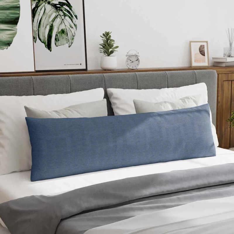 vidaXL Dīvāna spilveni 2 pcs Zila 145 x 40 cm Korduroja audums