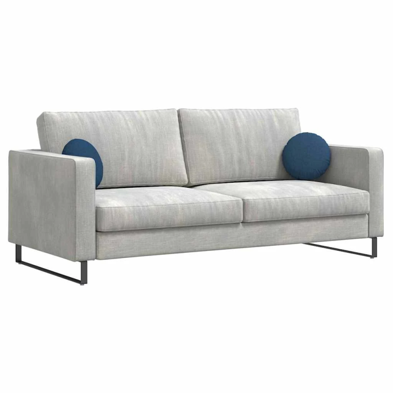 vidaXL Sēdvietas spilventiņi 2 pcs Zila DIA30 x 13 cm audums