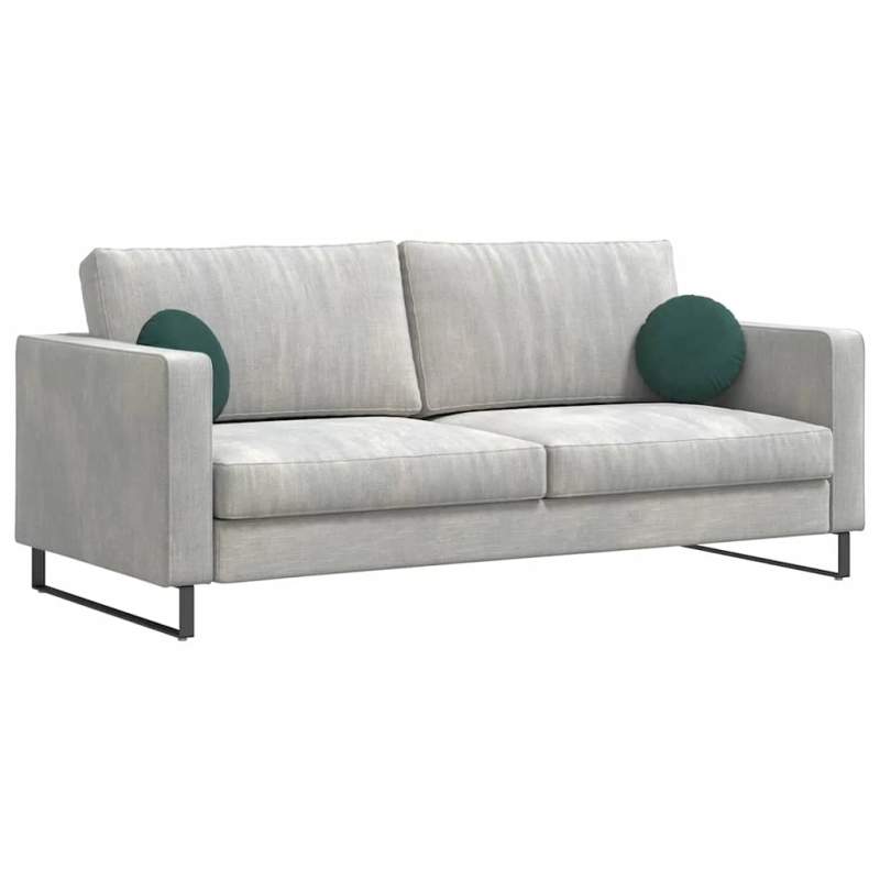 vidaXL Sēdvietas spilventiņi 2 pcs Tumši zaļš DIA 40 x 13 cm Samts