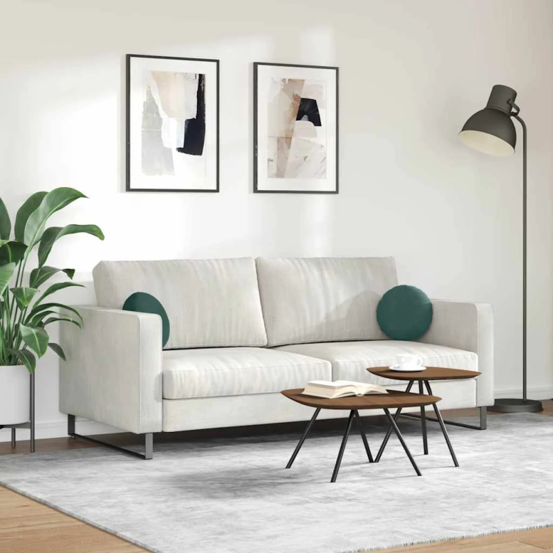 vidaXL Sēdvietas spilventiņi 2 pcs Tumši zaļš DIA 40 x 13 cm Samts