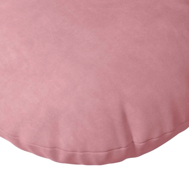 vidaXL Sēdvietas spilventiņi 2 pcs Rozā DIA 40 x 13 cm Samts