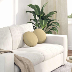 vidaXL Sēdvietas spilventiņi 2 pcs Pelēki zaļa DIA 30 cm