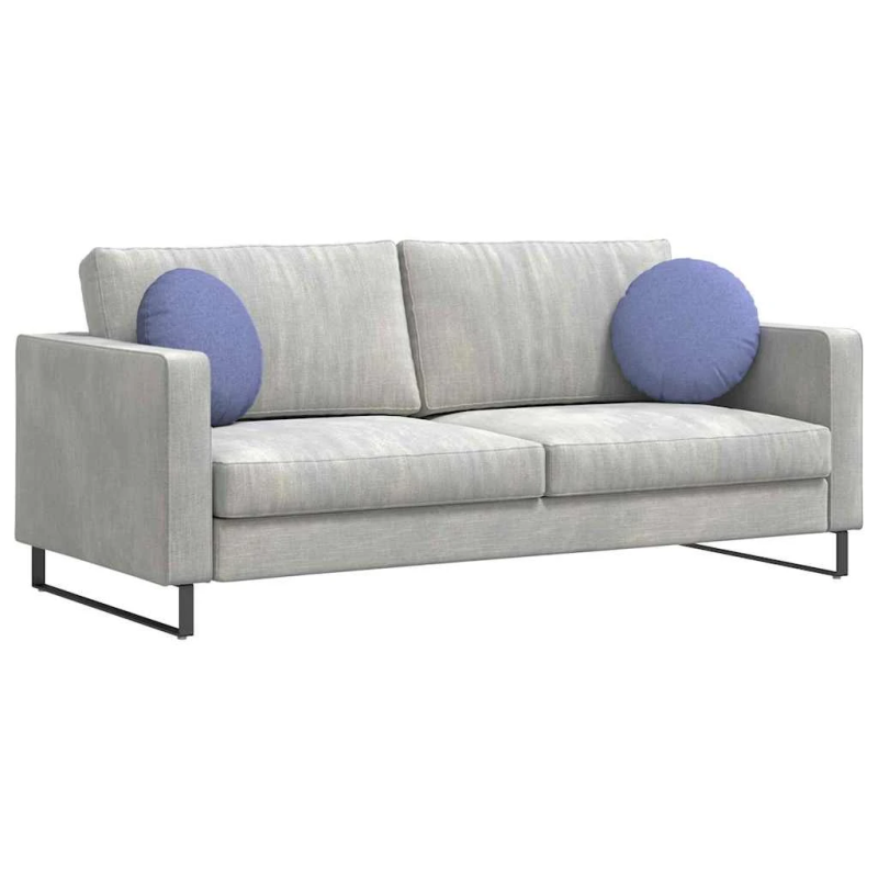 vidaXL Sēdvietas spilventiņi 2 pcs Džinsu zils DIA40 x 13 cm audums