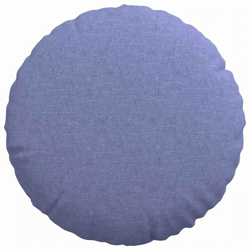 vidaXL Sēdvietas spilventiņi 2 pcs Džinsu zils DIA40 x 13 cm audums