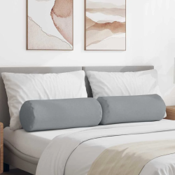 vidaXL Spilveni 2 pcs Gaiši pelēks DIA 25 x 70 cm audums