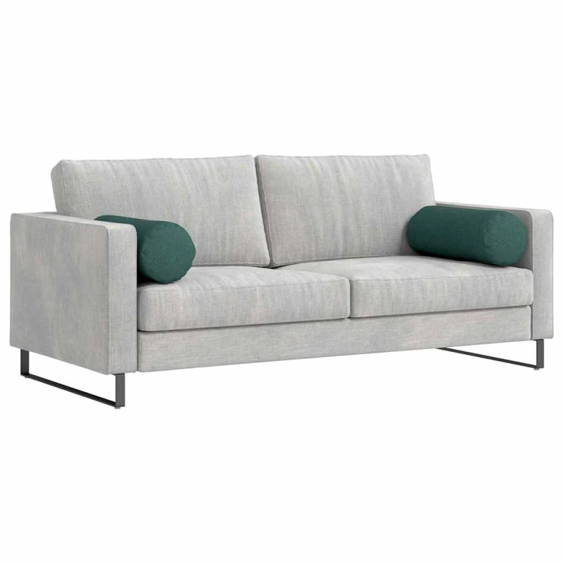 vidaXL Spilveni 2 pcs Tumši zaļš DIA 25 x 70 cm audums