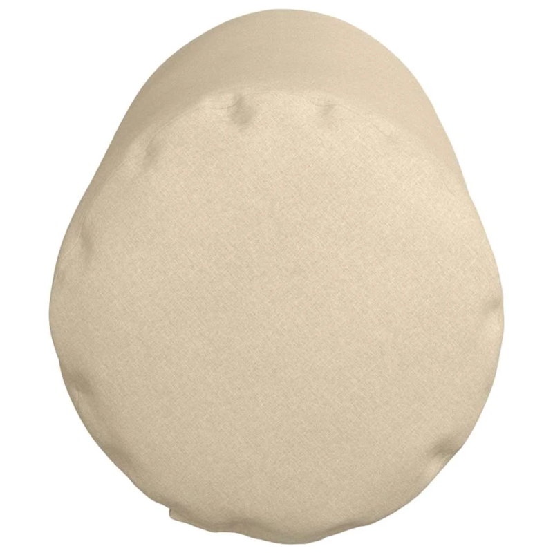 vidaXL Spilveni 2 pcs Krēmkrāsa DIA 25 x 70 cm audums