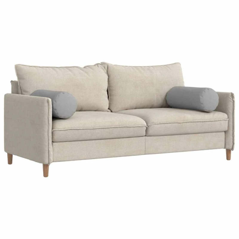 vidaXL Spilveni 2 pcs Mākoņu pelēka DIA 25 x 70 cm audums