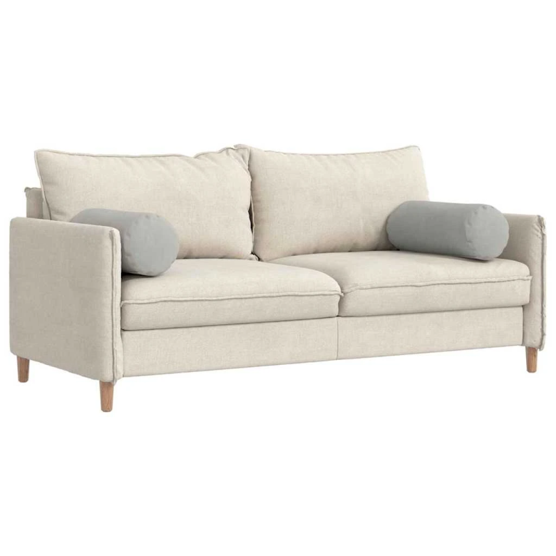 vidaXL Spilveni 2 pcs Gaiši pelēks DIA 25 x 70 cm Mikrofibra