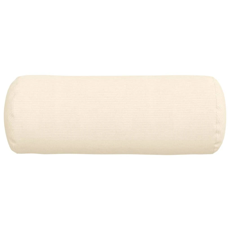 vidaXL Spilveni 2 pcs Krēmkrāsa DIA 25 x 70 cm Korduroja audums