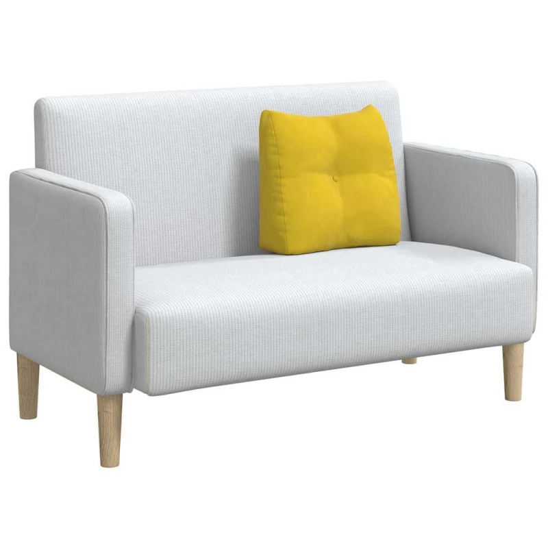 vidaXL Atpakaļ spilvens Dzeltena 45 x 24 x 50 cm Samts