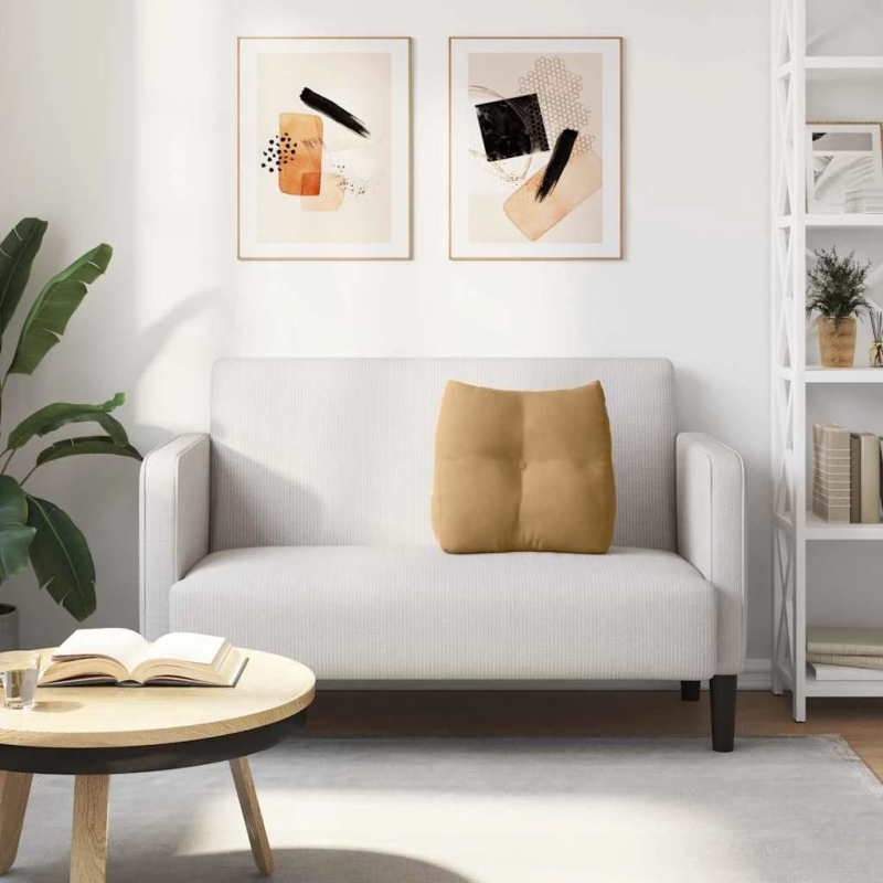 vidaXL Atpakaļ spilvens Brūna 45 x 24 x 50 cm Samts