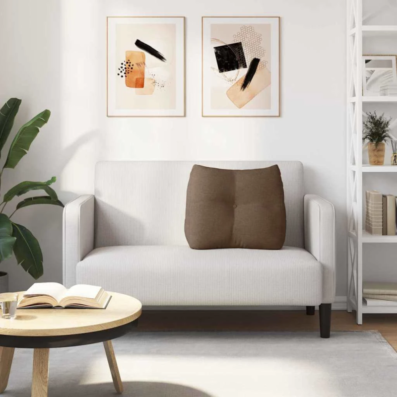 vidaXL Atpakaļ spilvens Brūna 60 x 24 x 50 cm audums