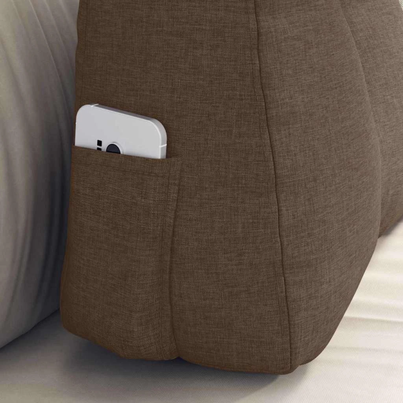 vidaXL Atpakaļ spilvens Brūna 60 x 24 x 50 cm audums