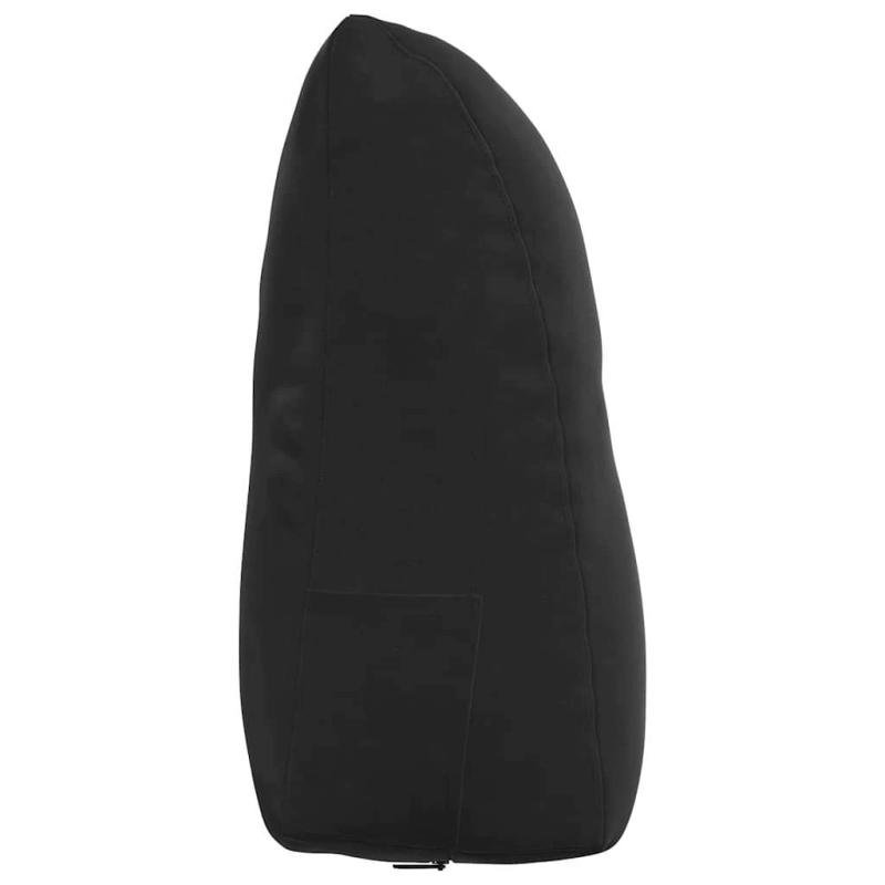 vidaXL Atpakaļ spilvens Melna 60 x 24 x 50 cm Samts