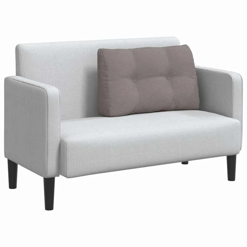 vidaXL Atpakaļ spilvens Pelēkbrūna 80 x 24 x 50 cm audums