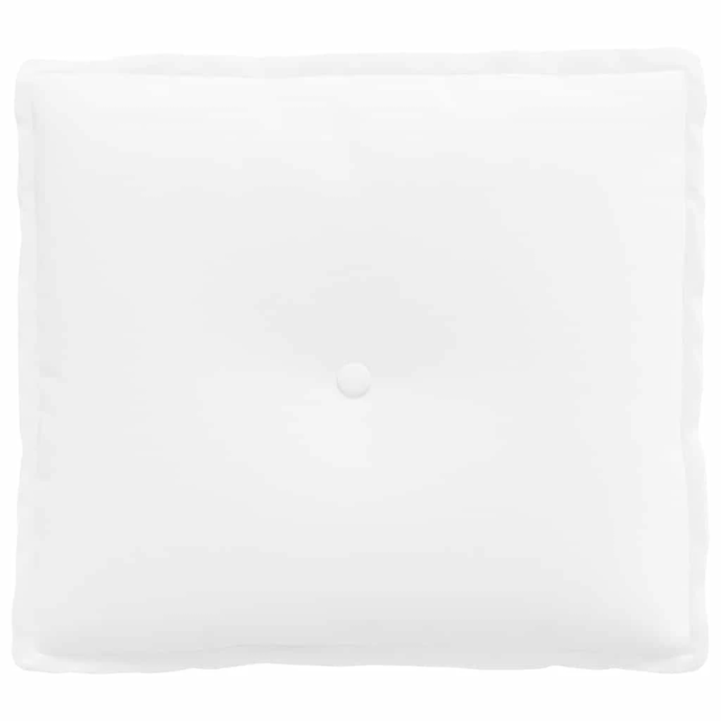 vidaXL Atpakaļ spilvens Balts 50 x 19 x 45 cm audums