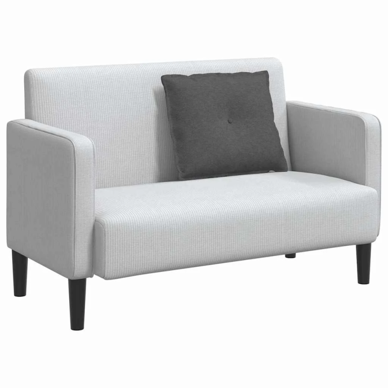 vidaXL Atpakaļ spilvens Tumši pelēks 60 x 50 cm Korduroja audums