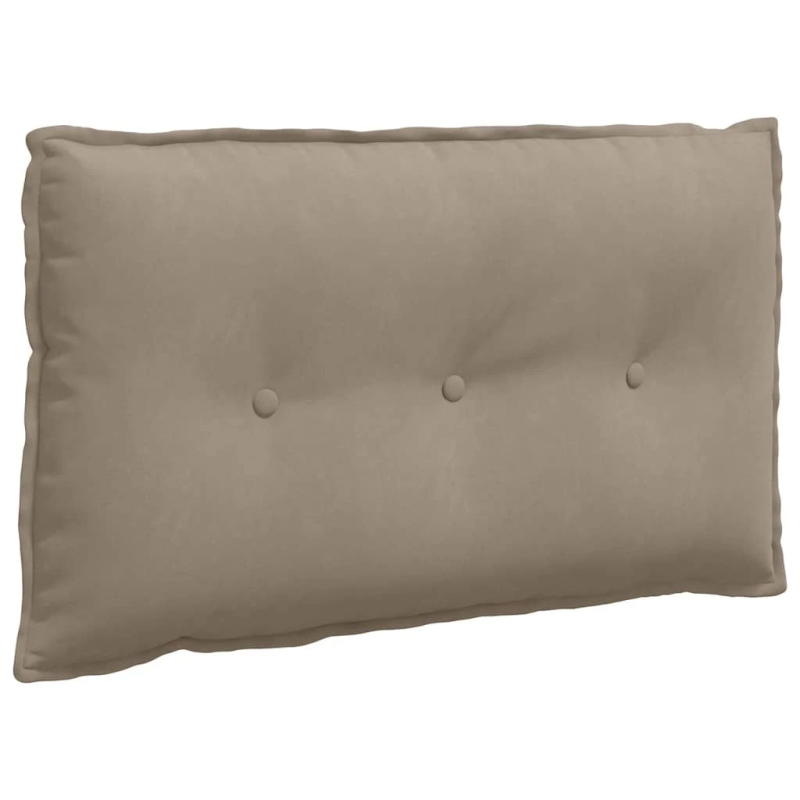 vidaXL Atpakaļ spilvens Pelēkbrūna 80 x 50 cm Mikrofibra