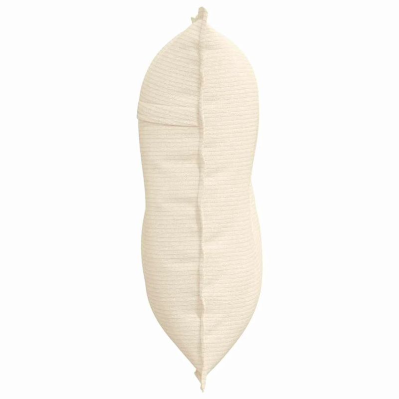 vidaXL Atpakaļ spilvens Krēmkrāsa 80 x 50 cm Korduroja audums