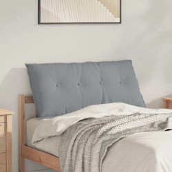 vidaXL Atpakaļ spilvens Gaiši pelēks 100 x 19 x 50 cm audums