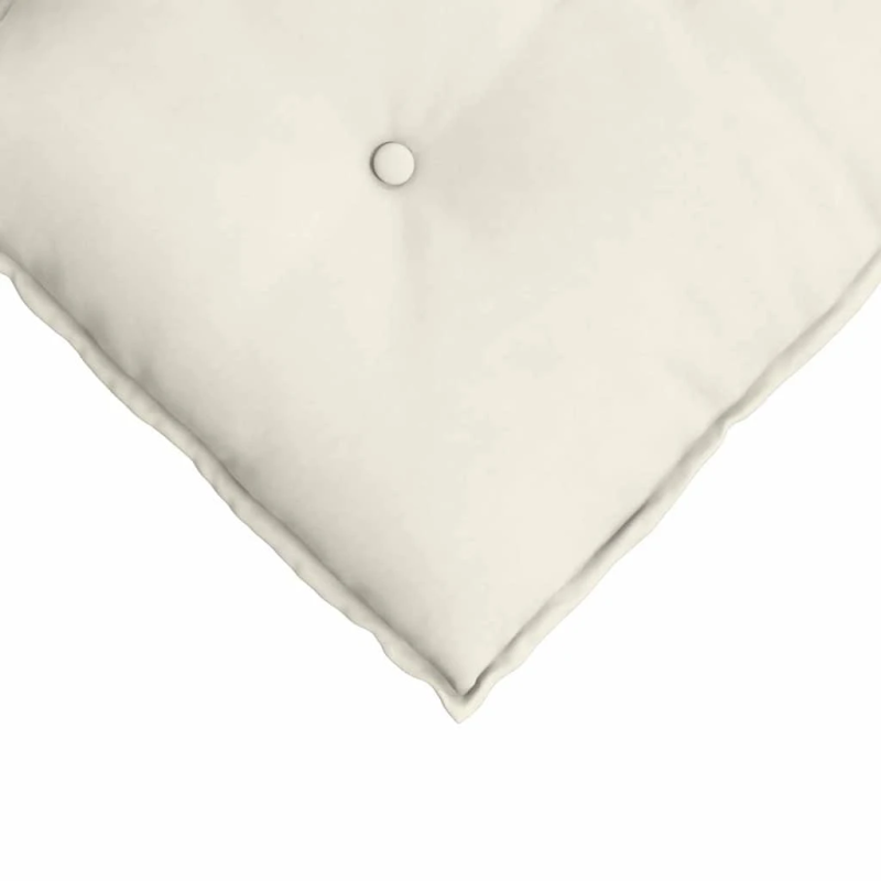 vidaXL Atpakaļ spilvens Krēmkrāsa 100 x 50 cm Korduroja audums