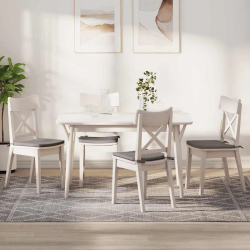 vidaXL Sēdvietas spilventiņi 4 pcs Pelēkbrūna 40 x 40 x 3 cm audums