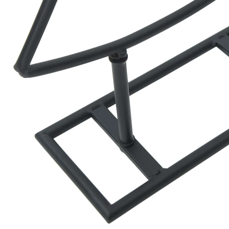 vidaXL Metāla Ziemassvētku koks ar statīvu Melna 90 cm Tērauds