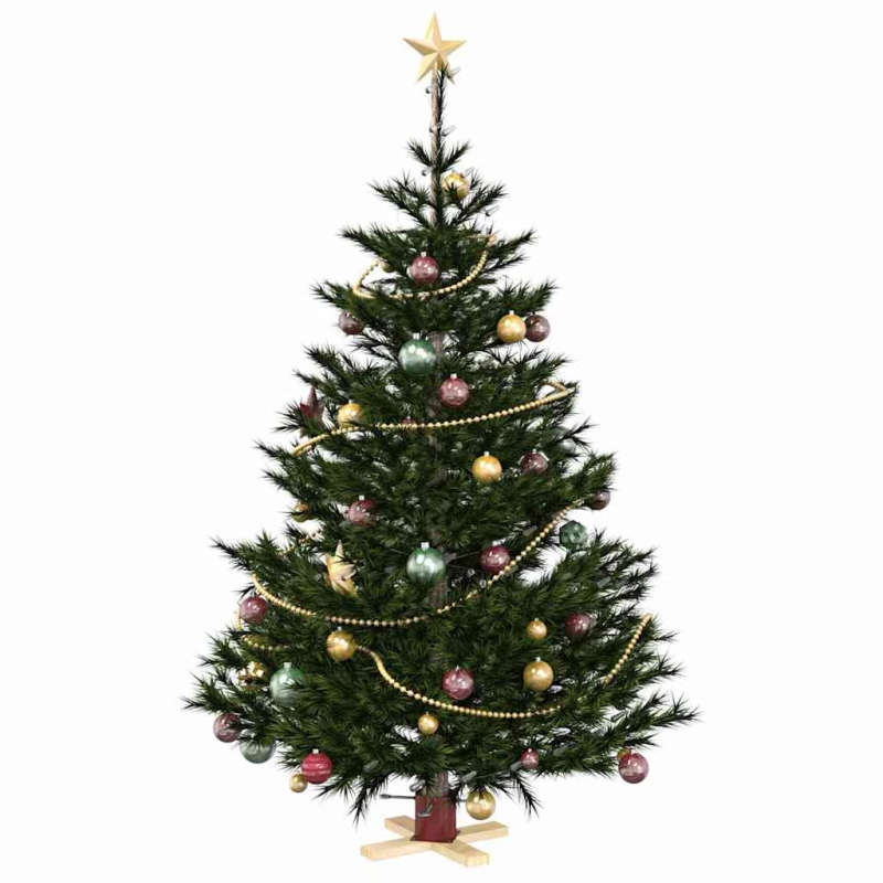 vidaXL Ziemassvētku eglītes statīvs 1.73 Sarkana 50 x 50 x 16 cm