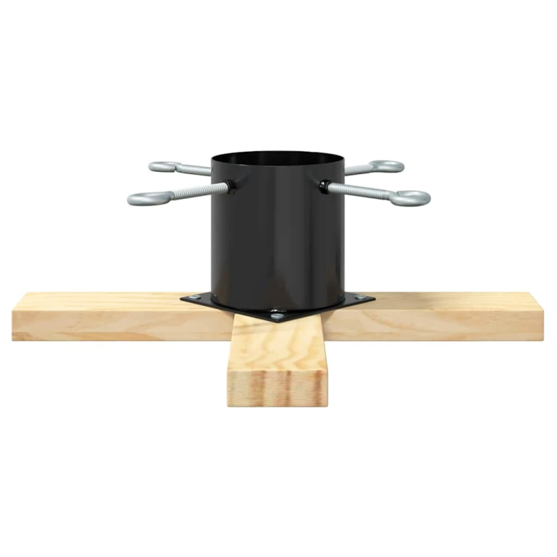 vidaXL Ziemassvētku eglītes statīvs 1.73 Melna 50 x 50 x 16 cm