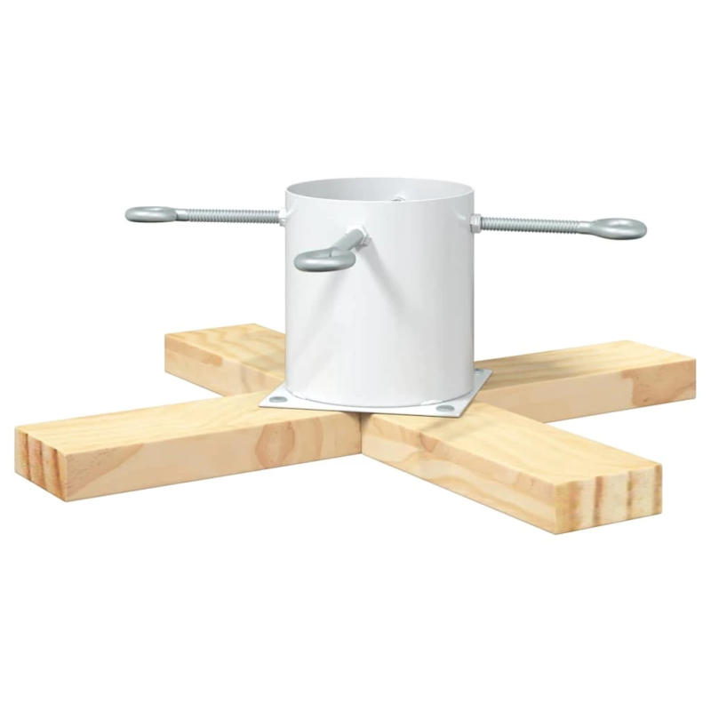 vidaXL Ziemassvētku eglītes statīvs 1.73 Balts 50 x 50 x 16 cm