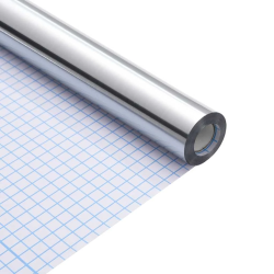 vidaXL Mēbeļu uzlīme Sudraba 90 x 500 cm Plastmasa