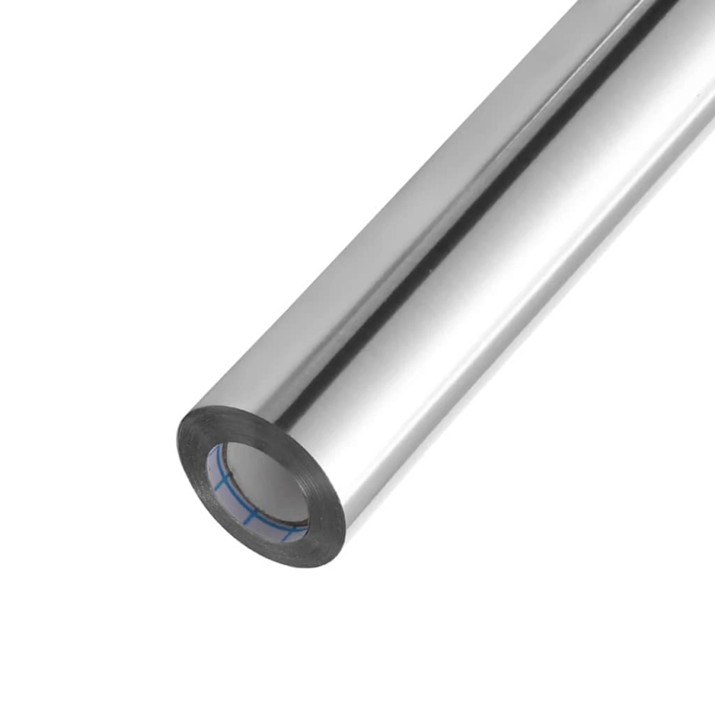 vidaXL Mēbeļu uzlīme Sudraba 90 x 500 cm Plastmasa