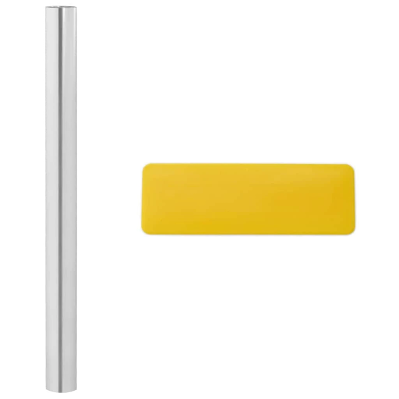 vidaXL Mēbeļu uzlīme Sudraba 90 x 500 cm Plastmasa