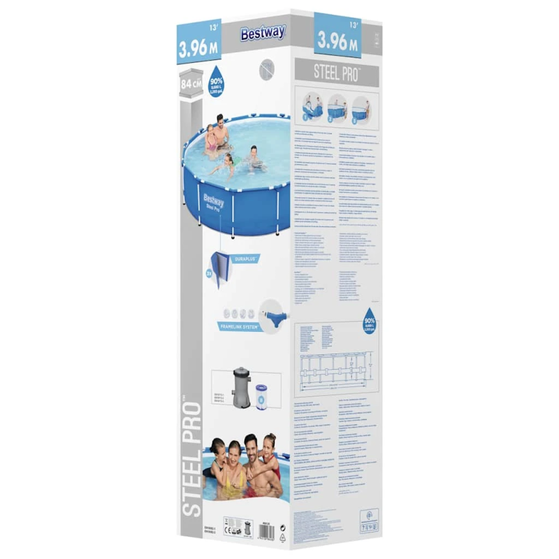 Bestway Steel Pro baseins, 396x84 cm