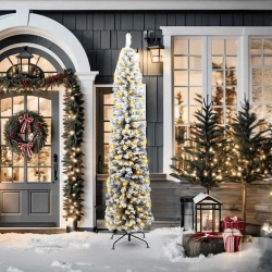 vidaXL Mākslīgā Ziemassvētku eglīte su 300 LED ar statīvu Zaļa 210 cm