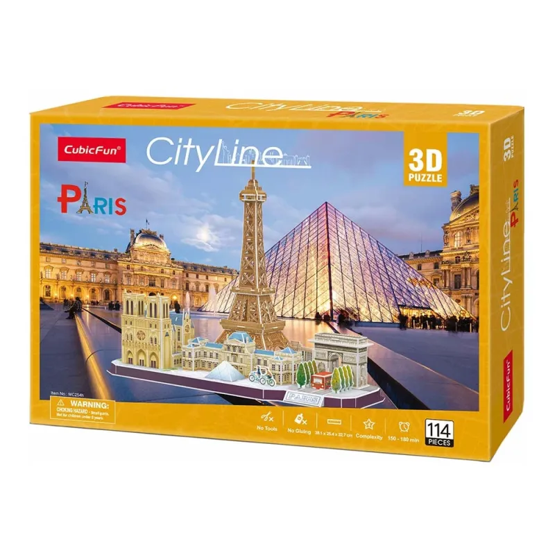 CUBICFUN 3D dėlionė „Paryžius“