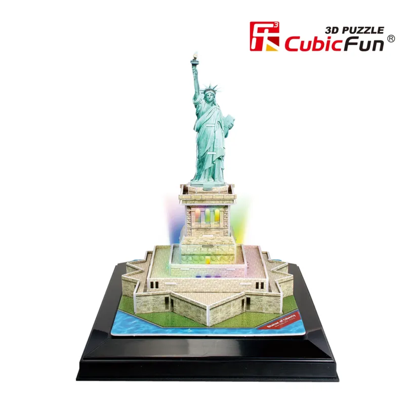 CUBICFUN 3D dėlionė „Laisvės statula“ ,LED,
