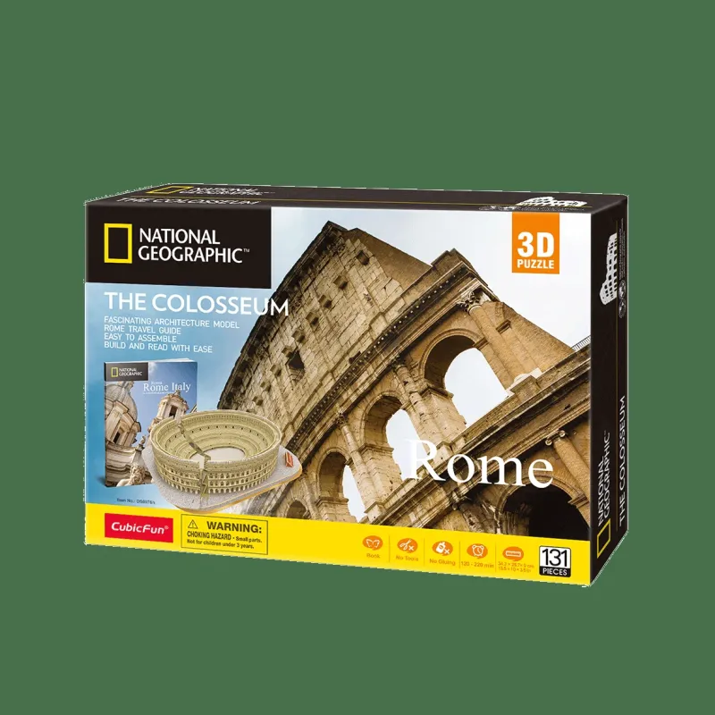 CUBICFUN 3D dėlionė iš serijos „National Geographic“ - „Koliziejus“