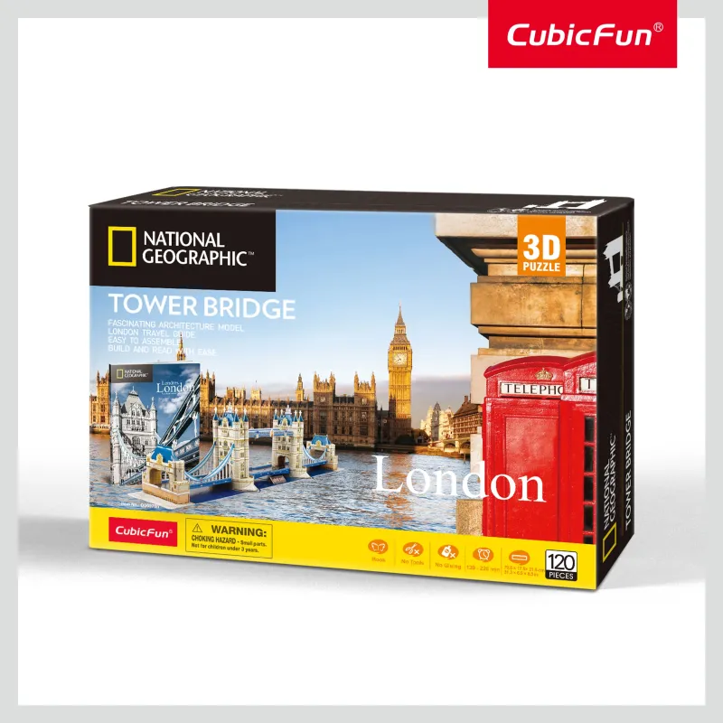 CUBICFUN 3D Puzle National Geographic - Tower Bridge