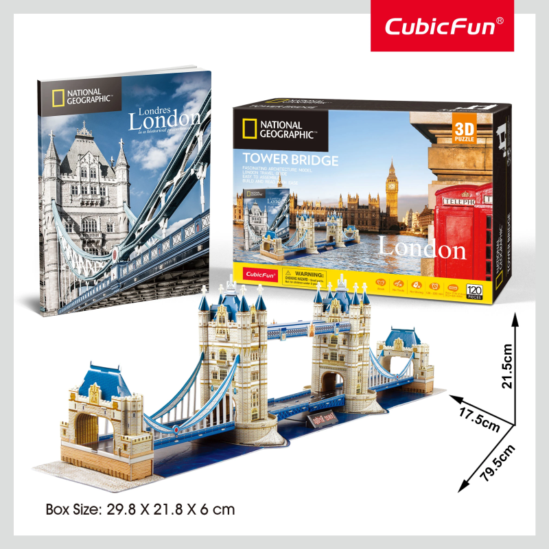 CUBICFUN 3D Puzle National Geographic - Tower Bridge