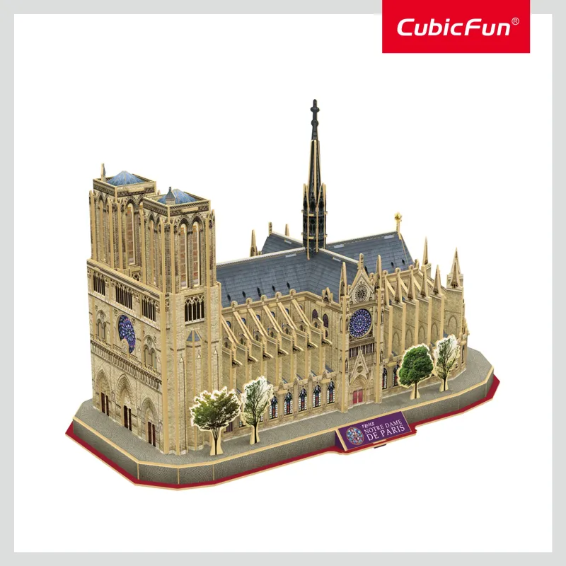 CUBICFUN 3D dėlionė iš serijos „National Geographic“ - „Noterdamo katedra“