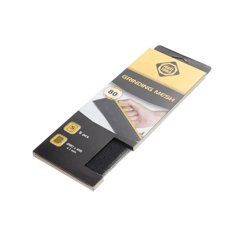 Slīpēšanas siets Forte Tools, 80, 28 cm x 10.5 cm, 5 gab.