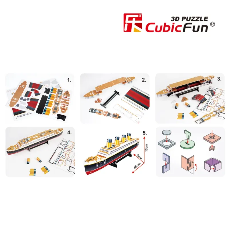 CUBICFUN 3D dėlionė „Titanikas