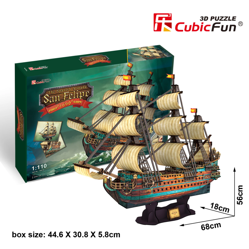 CUBICFUN 3D Puzle kuģis \\"The San Felipe\\"