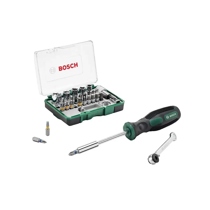 Bosch skrūvgriezis un uzgaļu komplekts, 27 gab.